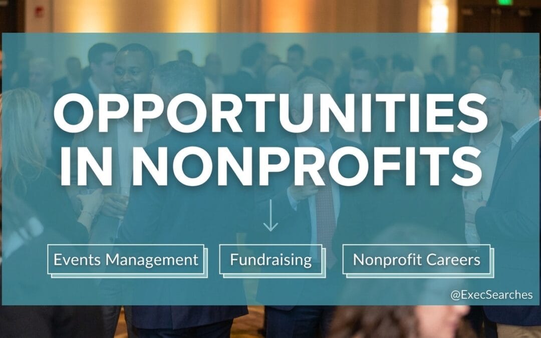 What opportunities exist to work in special events and fundraising for nonprofits?
