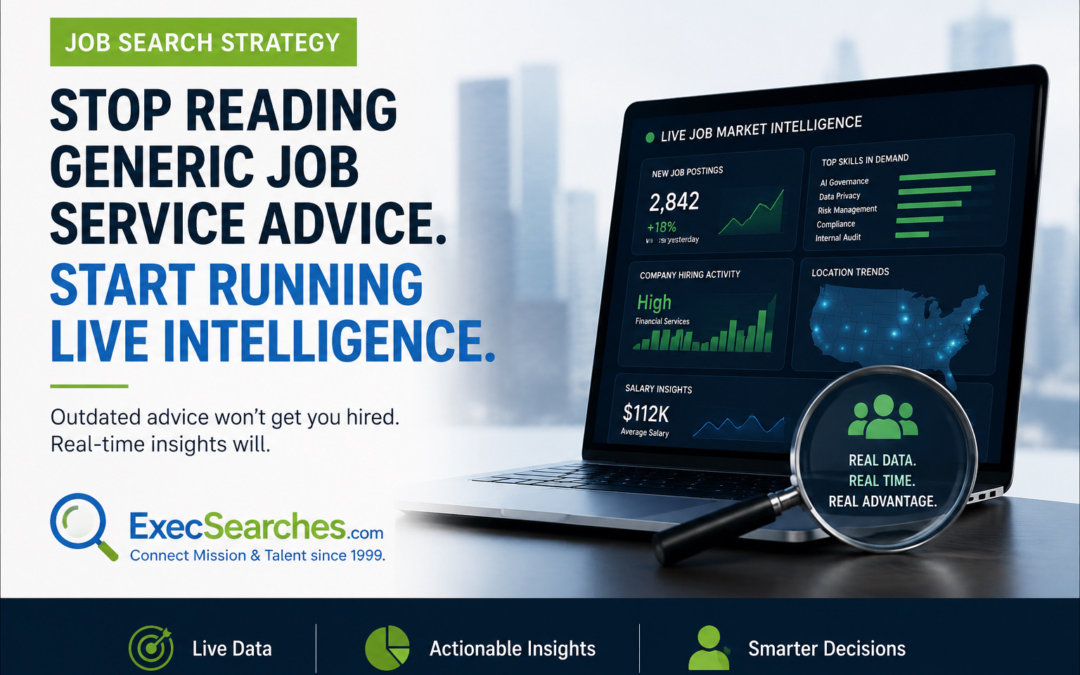 Stop Reading Generic Job Search Advice. Start Running Live Intelligence.